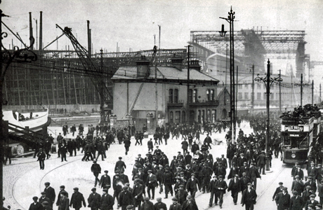 Knocking off at Harland & Wolff